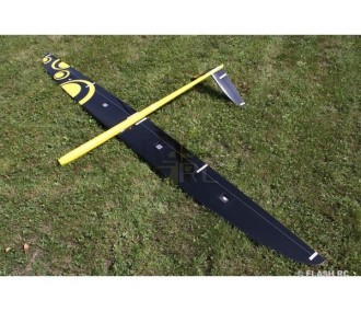 Motoplaneurs RC - E-Strega tout fibre env.2.90m  jaune & noir RCRCM - FLASH RC 2