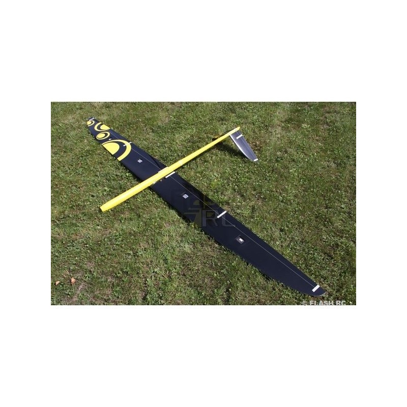 Motoplaneurs RC - E-Strega tout fibre env.2.90m  jaune & noir RCRCM - FLASH RC