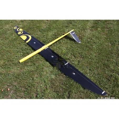RC-Motorsegler - E-Strega Vollfaser ca.2.90m gelb & schwarz RCRCM - FLASH RC