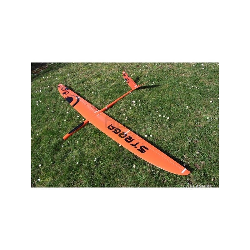 Motoveleros RC - E-Strega todo fibra aprox.2.90m naranja y negro RCRCM - FLASH RC