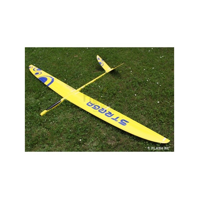RC-Motorsegler - E-Strega Full Carbon 2.90m gelb & blau RCRCM - FLASH RC