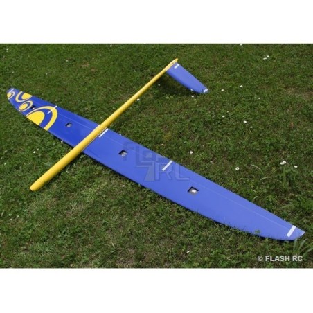 Motoplaneurs RC - E-Strega Full Carbon 2.90m jaune & bleu RCRCM - FLASH RC
