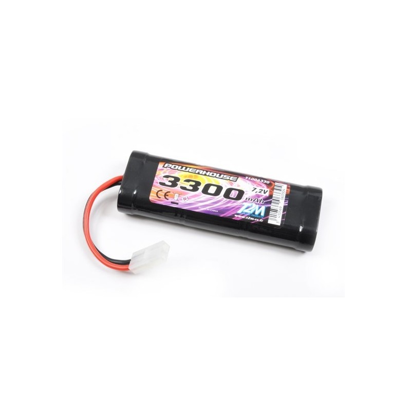 Batterie per auto e barche RC - Batteria NiMh 7.2V 3300mAh Tamiya T2M - FLASH RC