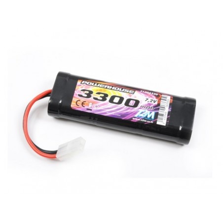 Batterie per auto e barche RC - Batteria NiMh 7.2V 3300mAh Tamiya T2M - FLASH RC
