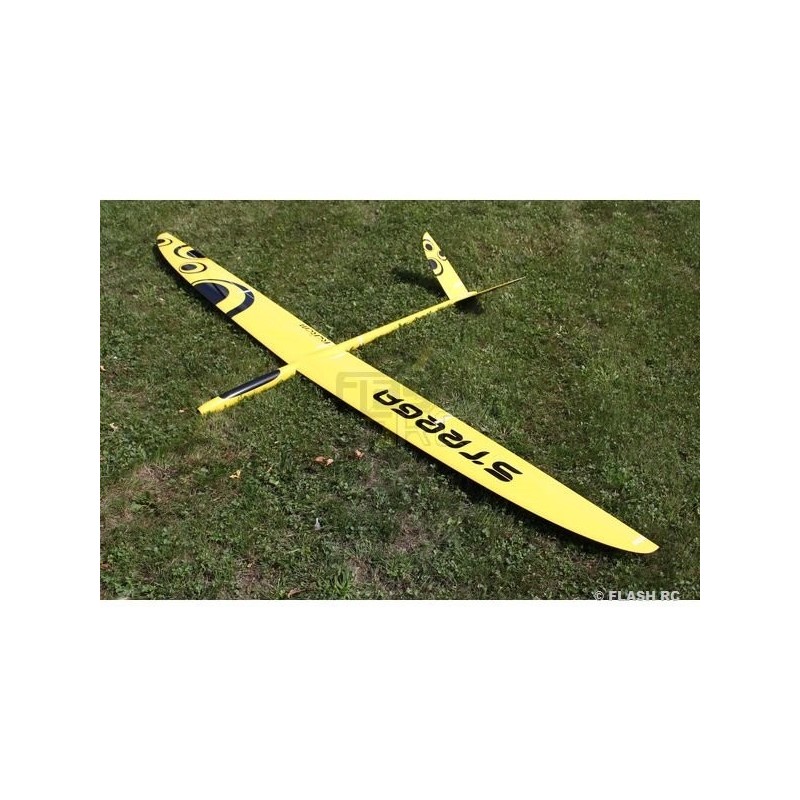 Motoplaneurs RC - E-Strega Full Carbon 2.90m jaune & noir RCRCM - FLASH RC