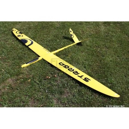 Motoplaneurs RC - E-Strega Full Carbon 2.90m jaune & noir RCRCM - FLASH RC