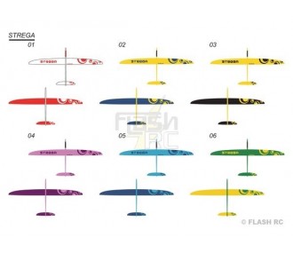 Motoalianti RC - E-Strega Full Carbon 2.90m giallo e nero RCRCM - FLASH RC 2