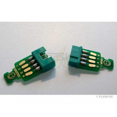 Quick connectors for wings - 8 pins PCB board (5 pcs) Emcotec - FLASH RC