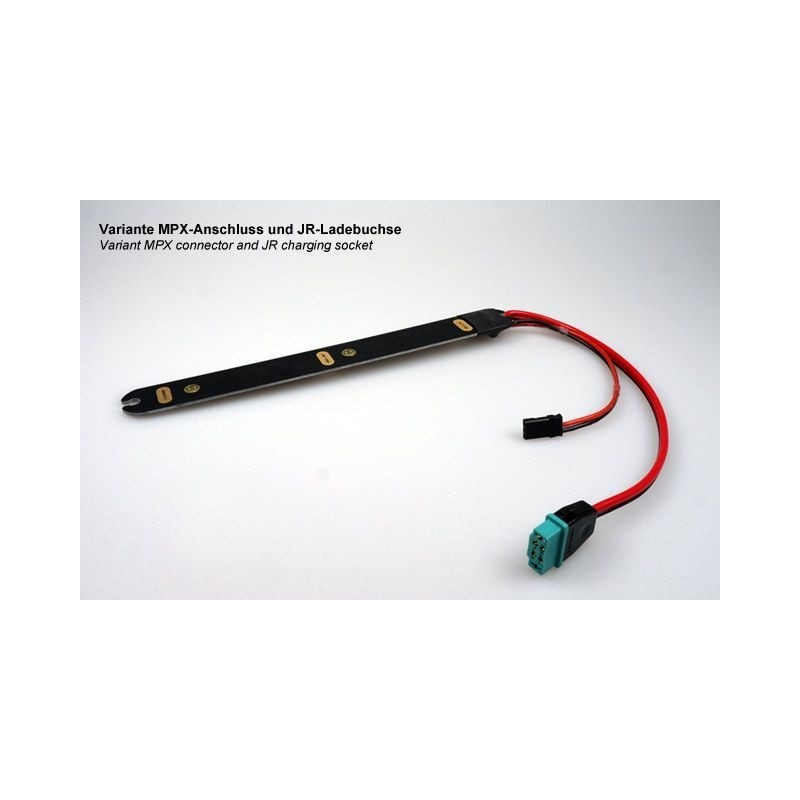 Accessories for batteries and cells - 'Long' soldering plate Emcotec MPX/JR sockets - FLASH RC