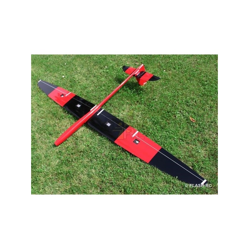 RC Motorgliders - E-Tomcat all fiber approx.2.60m red & black RCRCM - FLASH RC