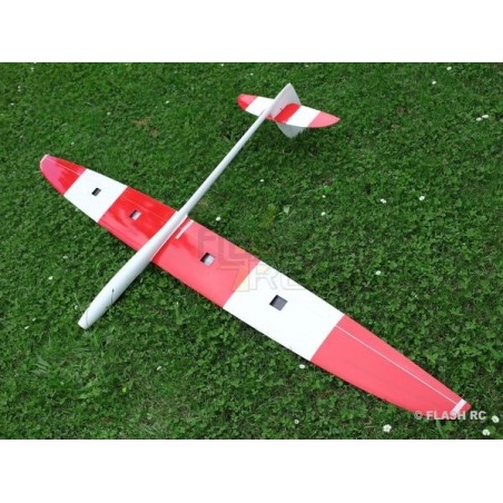 RC Motorgliders - E-Tomcat all fiber approx.2.60m white & red RCRCM - FLASH RC