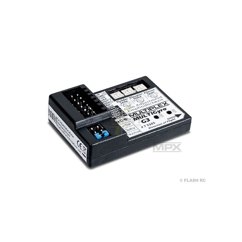 Gyroscopes - Gyroscope avion MultiGyro G3 Multiplex - FLASH RC