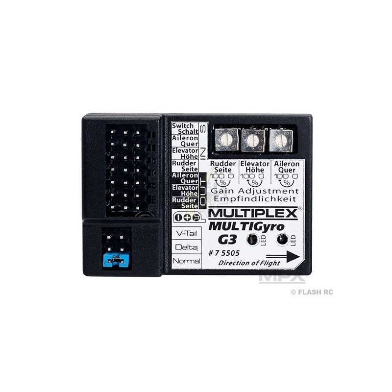 Gyroscopes - Gyroscope avion MultiGyro G3 Multiplex - FLASH RC