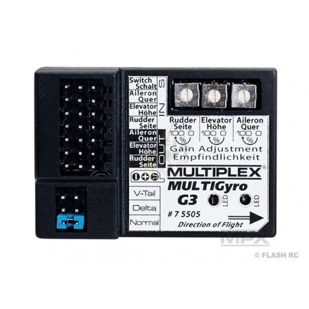Gyroscopes - Gyroscope avion MultiGyro G3 Multiplex - FLASH RC