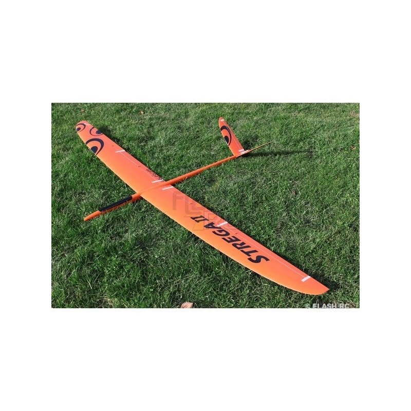 Planeadores RC - Strega 2 todo fibra aprox. 2.73m naranja y negro RCRCM - FLASH RC