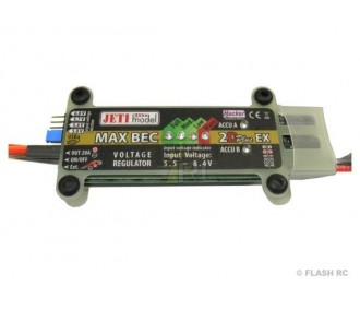 Double alimentations - Jeti MAX BEC 2D PLUS EX - 12A - FLASH RC