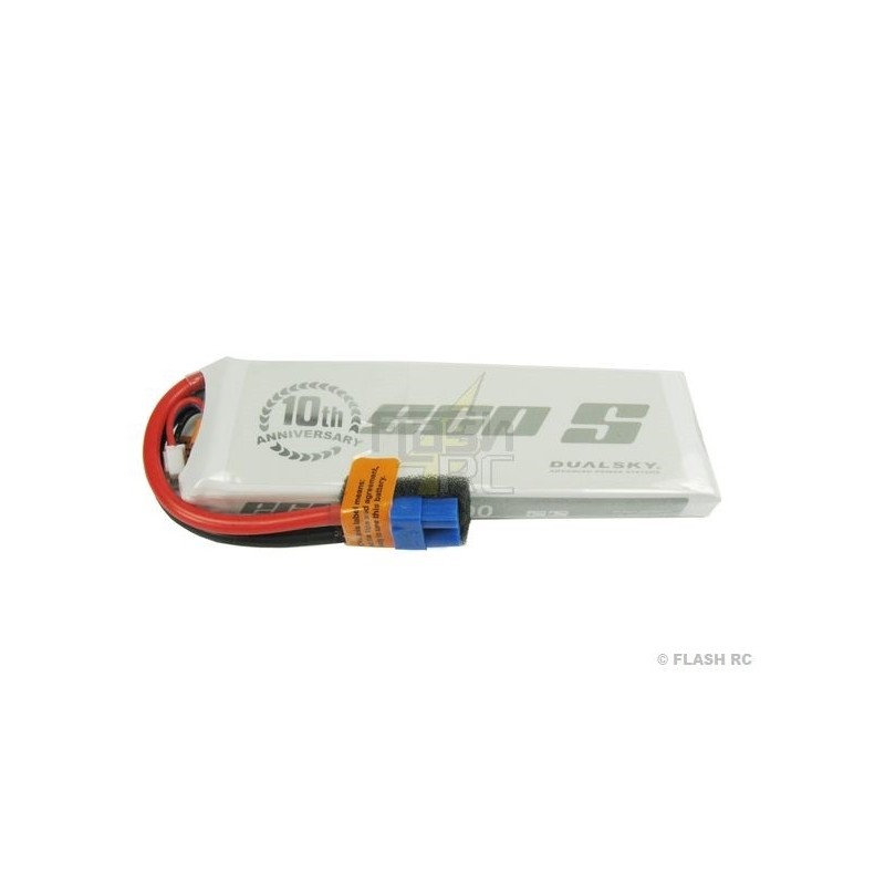 Antriebsbatterien für RC-Flugzeuge - Dualsky Batterie, lipo 2S 7.4V 5200mAh 25C Stecker XT60 - FLASH RC