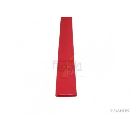 50cm Gaine Thermo 2:1 rouge 9,5mm - FLASH RC