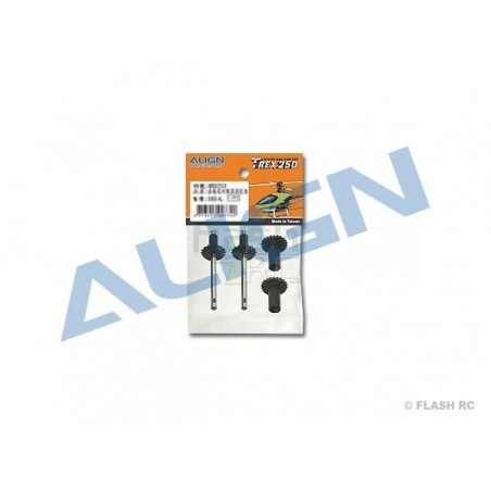 T-REX 250 PRO - H25G002XXT - Pignons de transmission arrière  - TREX 250 PRO Align - FLASH RC