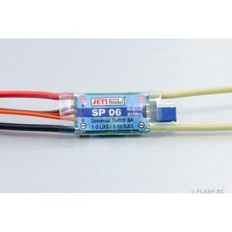 Interruttori elettronici/magnetici - Interruttore RC SP06 6A JR - Jeti - FLASH RC