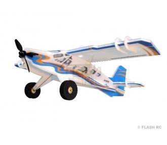 Aerei RC per principianti - Aereo RC Factory Crack Turbo Beaver blu/arancio 'FUN SERIES' circa 0,80m - FLASH RC