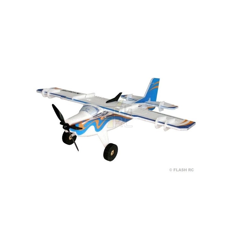 Avion RC Factory Crack Turbo Beaver bleu/orange 'FUN SERIES' env.0.80m - FLASH RC