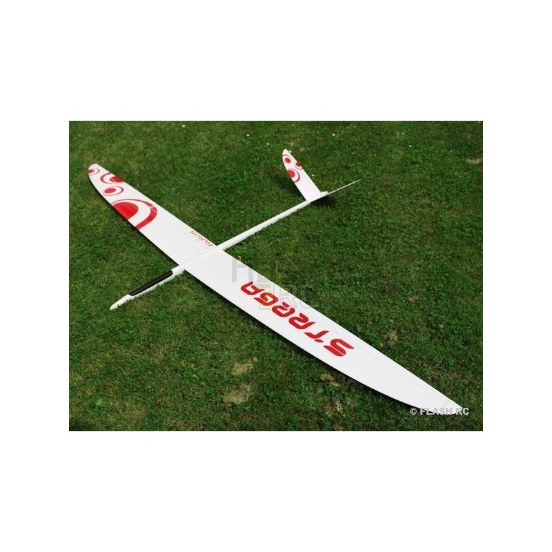 RC Motorgliders - E-Strega Full Carbon 2.90m white & red RCRCM - FLASH RC