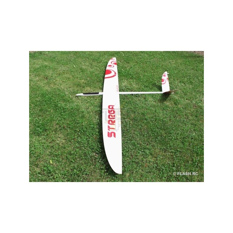 Motoveleros RC - E-Strega Full Carbon 2.90m blanco y rojo RCRCM - FLASH RC