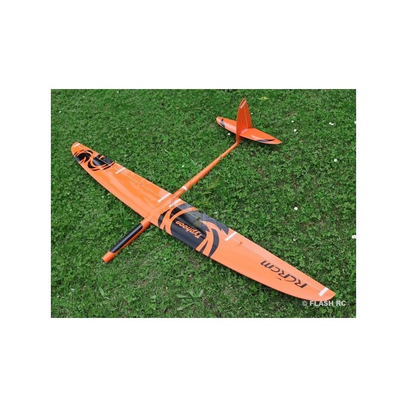 RC gliders - E-Typhoon Full Carbon approx.2.00m orange and black RCRCM - FLASH RC
