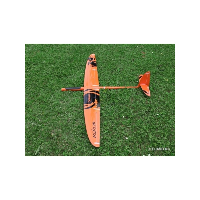 Motoplaneurs RC - E-Typhoon Full Carbon env.2.00m orange et noir RCRCM - FLASH RC