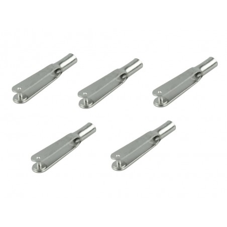 Métal droite - Chape métal M3 (5 pcs) - FLASH RC