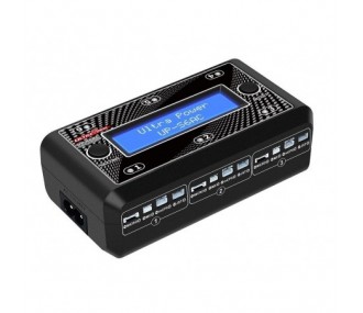 Ladegeräte - Ladegerät UP-S6AC 6x1S LiPo/LiHV Chargeer 6x4.35W/1A AC/DC Ultra Power - FLASH RC