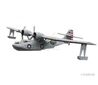 RC Flugboote - Flugboot Dynam PBY Catalina Grau PNP ca.1.47m - FLASH RC