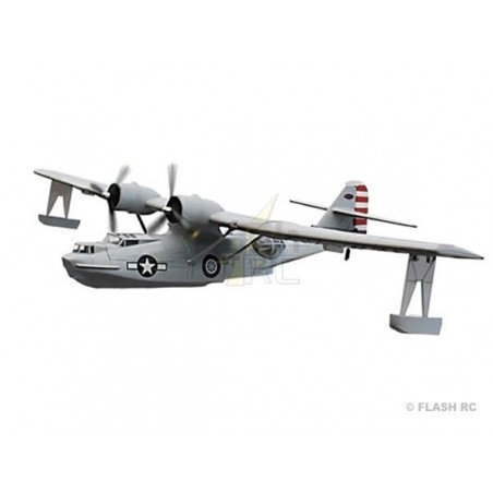 Hydravion Dynam PBY Catalina Gris PNP env.1.47m - FLASH RC