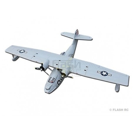 Hydravion Dynam PBY Catalina Gris PNP env.1.47m - FLASH RC