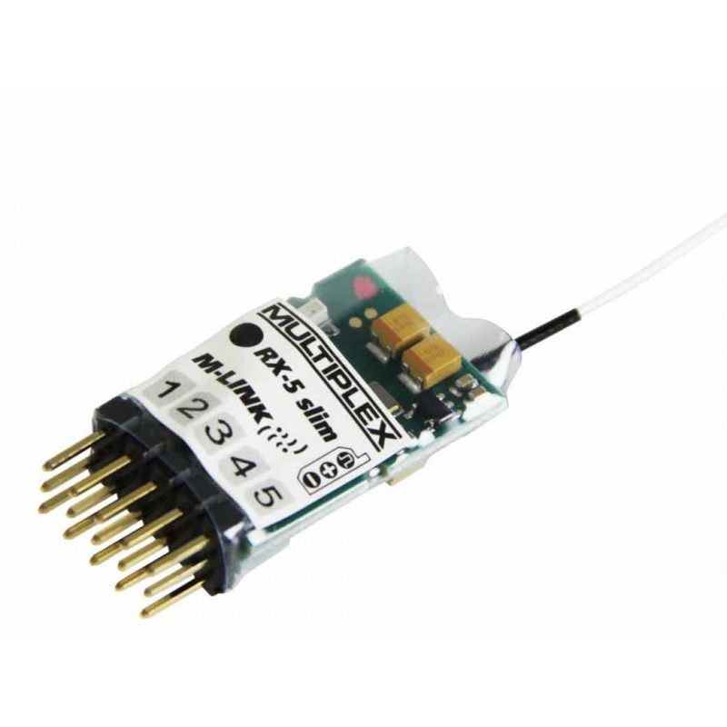 M-Link Light receivers (without telemetry) - 2.4 GHz RX-5 SLIM M-LINK Multiplex receiver - FLASH RC