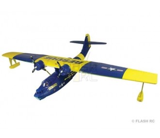 Hidroaviones RC - Dynam PBY Catalina hidroavión PNP azul-amarillo aprox.1.47m - FLASH RC