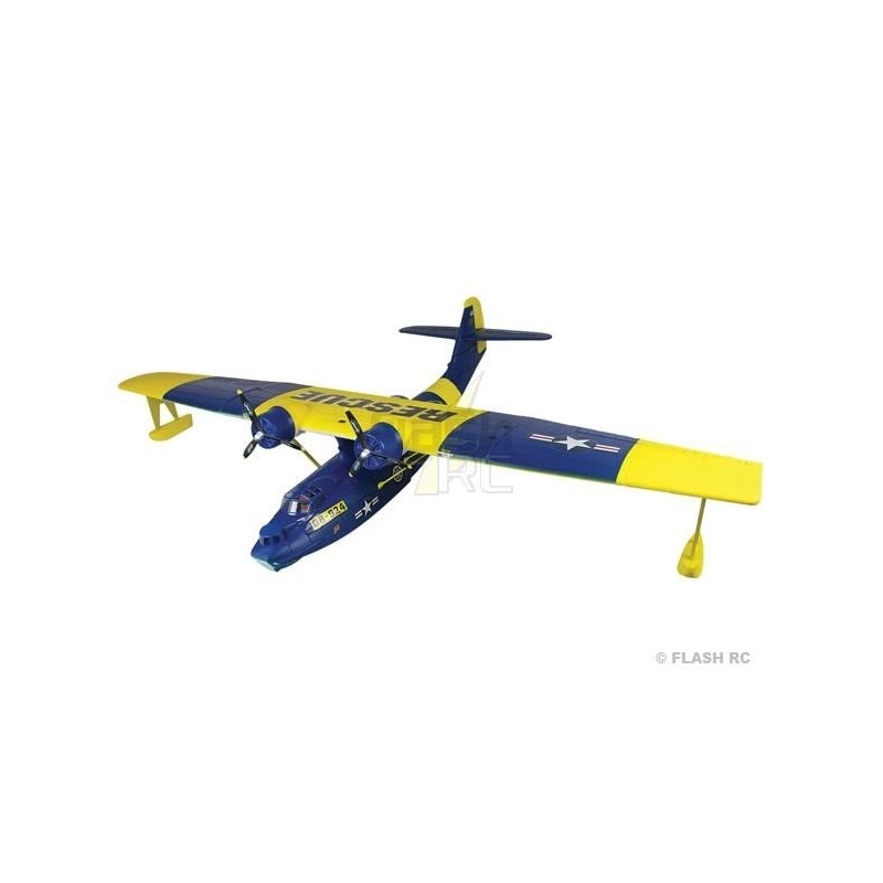 RC Idrovolanti - Dynam PBY Catalina blu-giallo PNP idrovolante circa 1,47m - FLASH RC