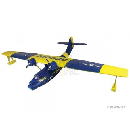 RC Wasserflugzeug - Wasserflugzeug Dynam PBY Catalina blau-gelb PNP ca.1.47m - FLASH RC