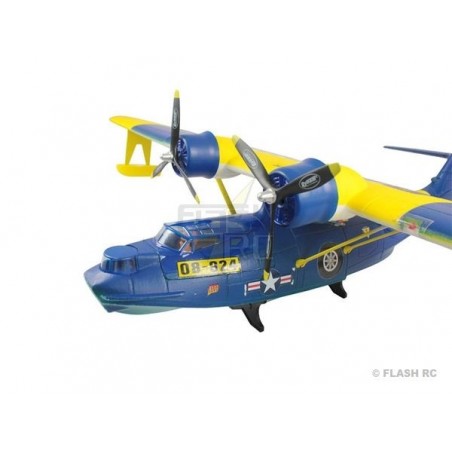 Hydravion Dynam PBY Catalina bleu-jaune PNP env.1.47m - FLASH RC