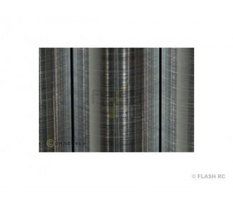 Schrumpfbare Bespannung - ORACOVER Gebürstetes Aluminium 2m - FLASH RC