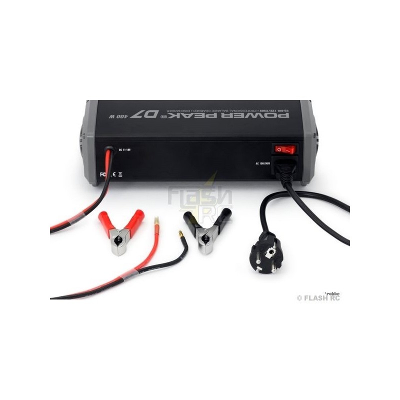 Cargadores - Cargador múltiplex Power Peak D7 EQ-BID 2x200W 12/220V - FLASH RC