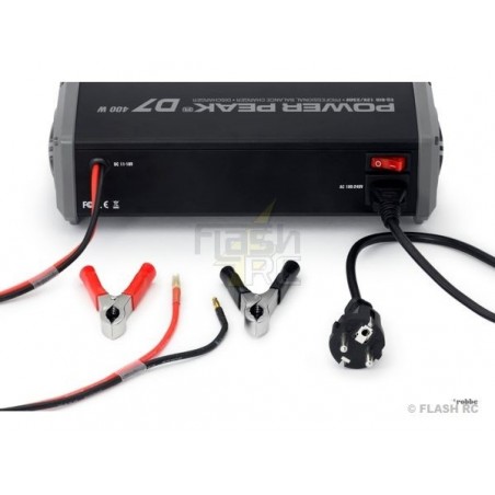 Cargadores - Cargador múltiplex Power Peak D7 EQ-BID 2x200W 12/220V - FLASH RC