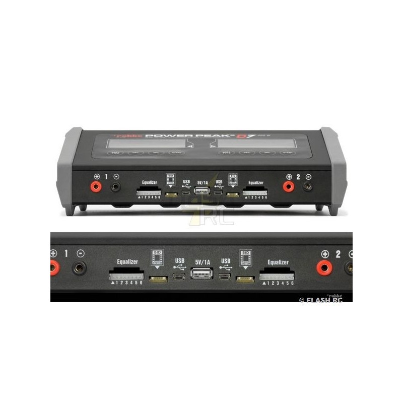 Caricabatterie - Caricabatterie Power Peak D7 EQ-BID 2x200W 12/220V Multiplex - FLASH RC