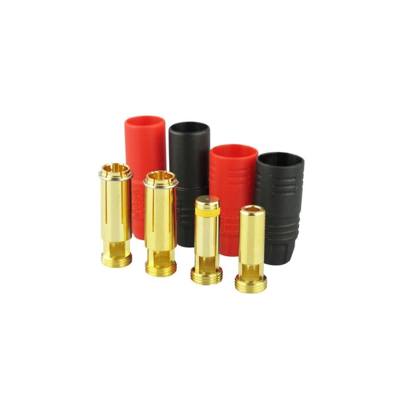 AS150 / XT150-Stecker - AS150 Funkenschutzstecker M/F (2 Paare) - FLASH RC