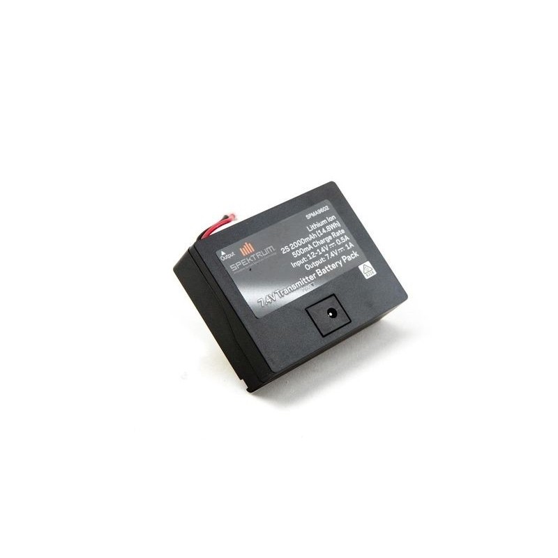 Batterie trasmettitore - Tx Spektrum LiIo 2S 7.4v 2000mah per DX6V2/DX6 G2/DXe/DX7 G2 - FLASH RC