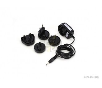 Cargadores de pared TX/RX - Cargador de pared para radio Spektrum (12V, 500mA) - FLASH RC