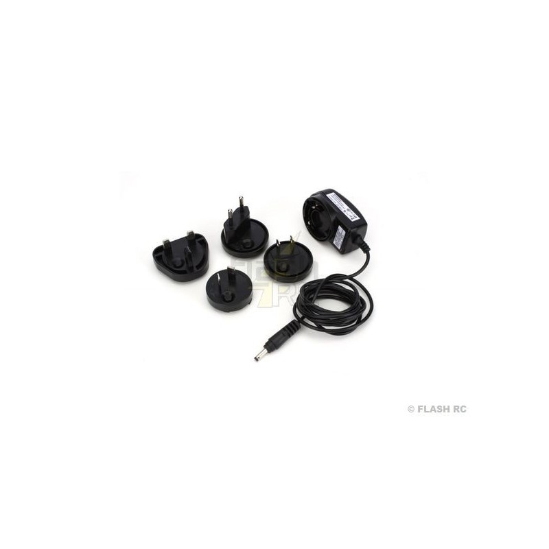 Wandladegeräte TX/RX - Wandladegerät für Spektrum-Funkgeräte (12V, 500mA) - FLASH RC