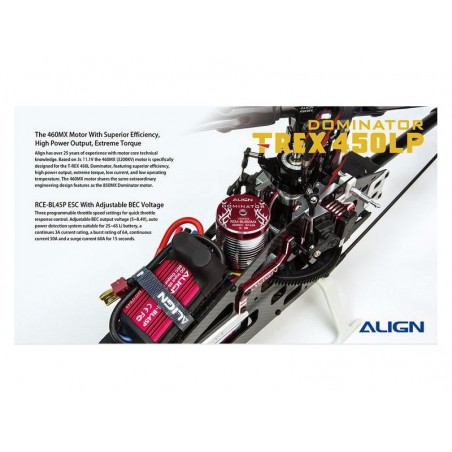 RC Helicopters - Align T-REX 450LP 3S ARTF - FLASH RC