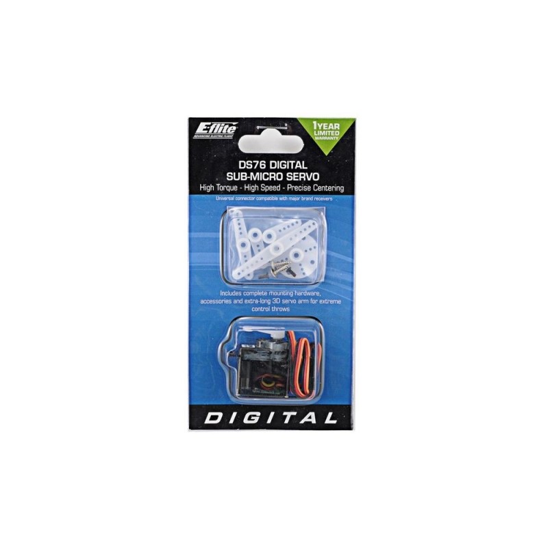 Servos - EFLRDS76 - Servo Sub Micro DS76 E-Flite - FLASH RC